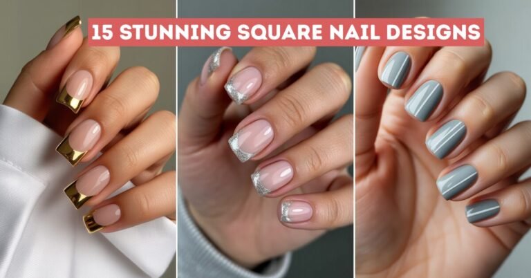 15 Stunning Square Nail Designs to Elevate Your Look!