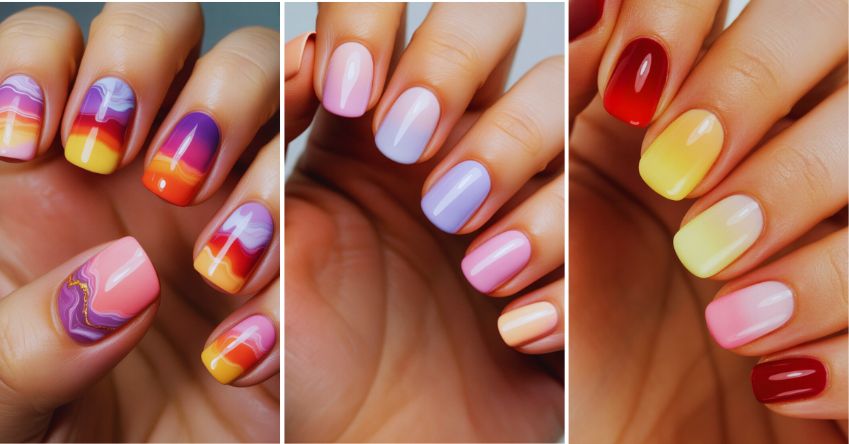 Sunset Gradient Nails