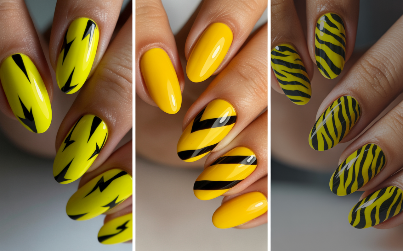 Bright Yellow Nails 