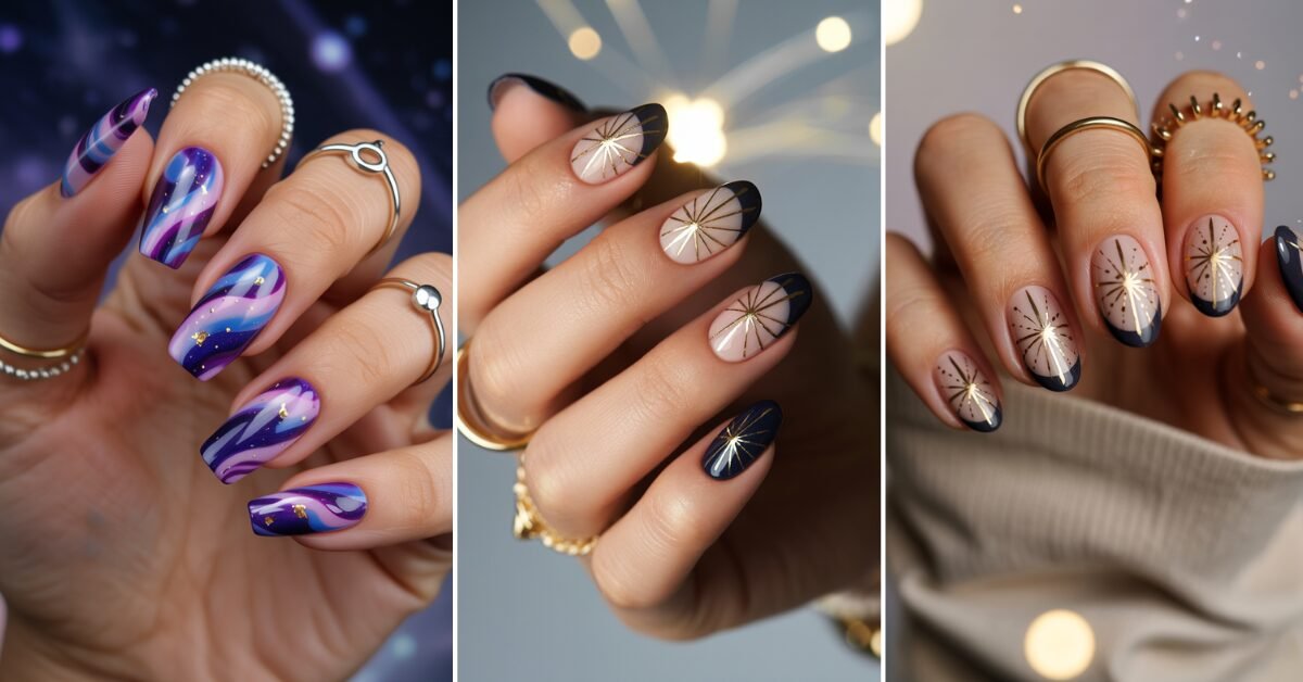 Cosmic Celestial Nail Designs