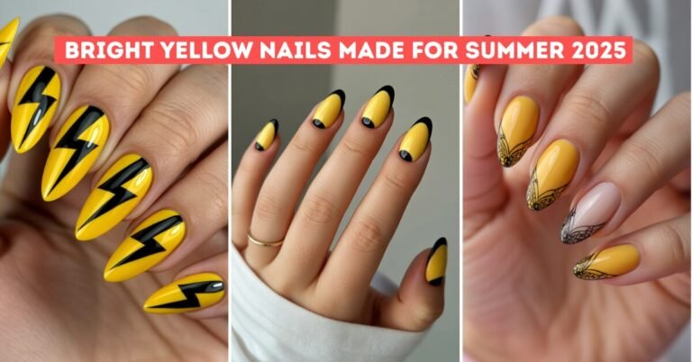 Bright Yellow Nails Made for Summer