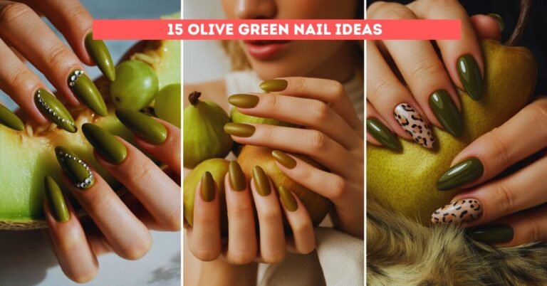 15 Olive Green Nail Ideas That Are Simply Gorgeous