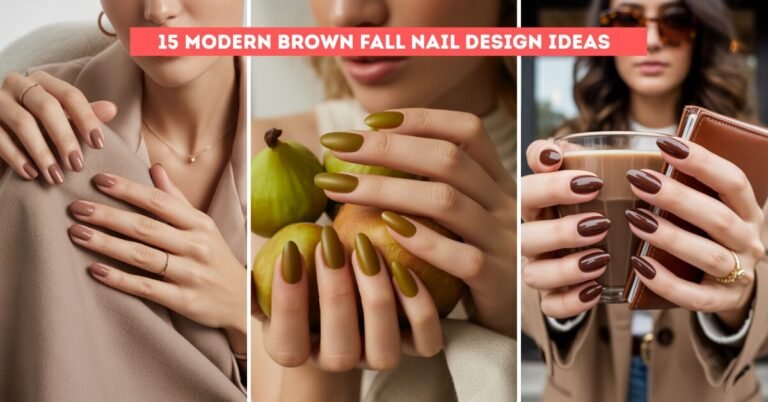15 Modern Brown Fall Nail Design Ideas for a Chic Look