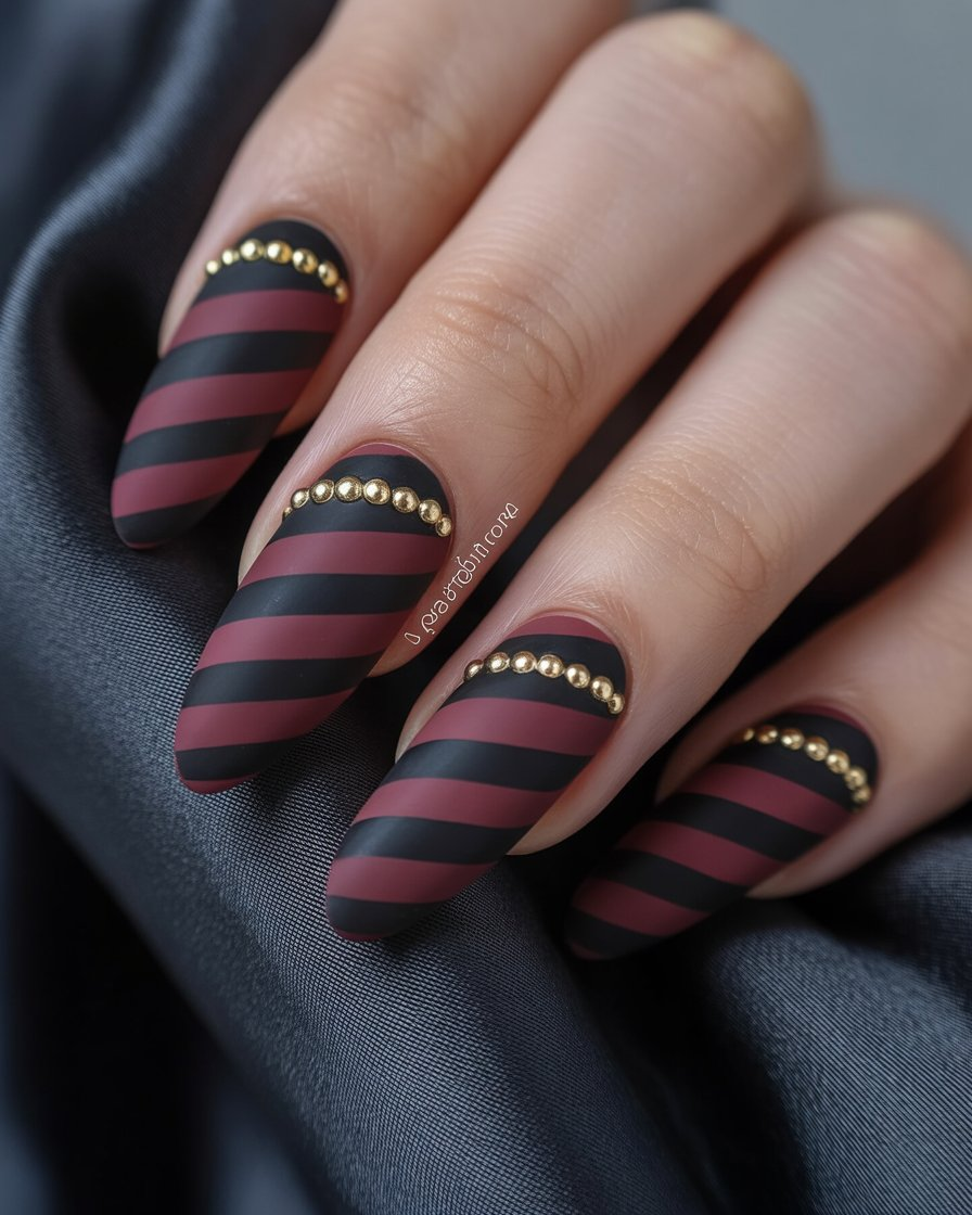 Chevron Stripes Across Entire Nail